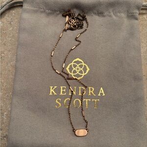 Kendra Scott Rose Gold Pendant Necklace